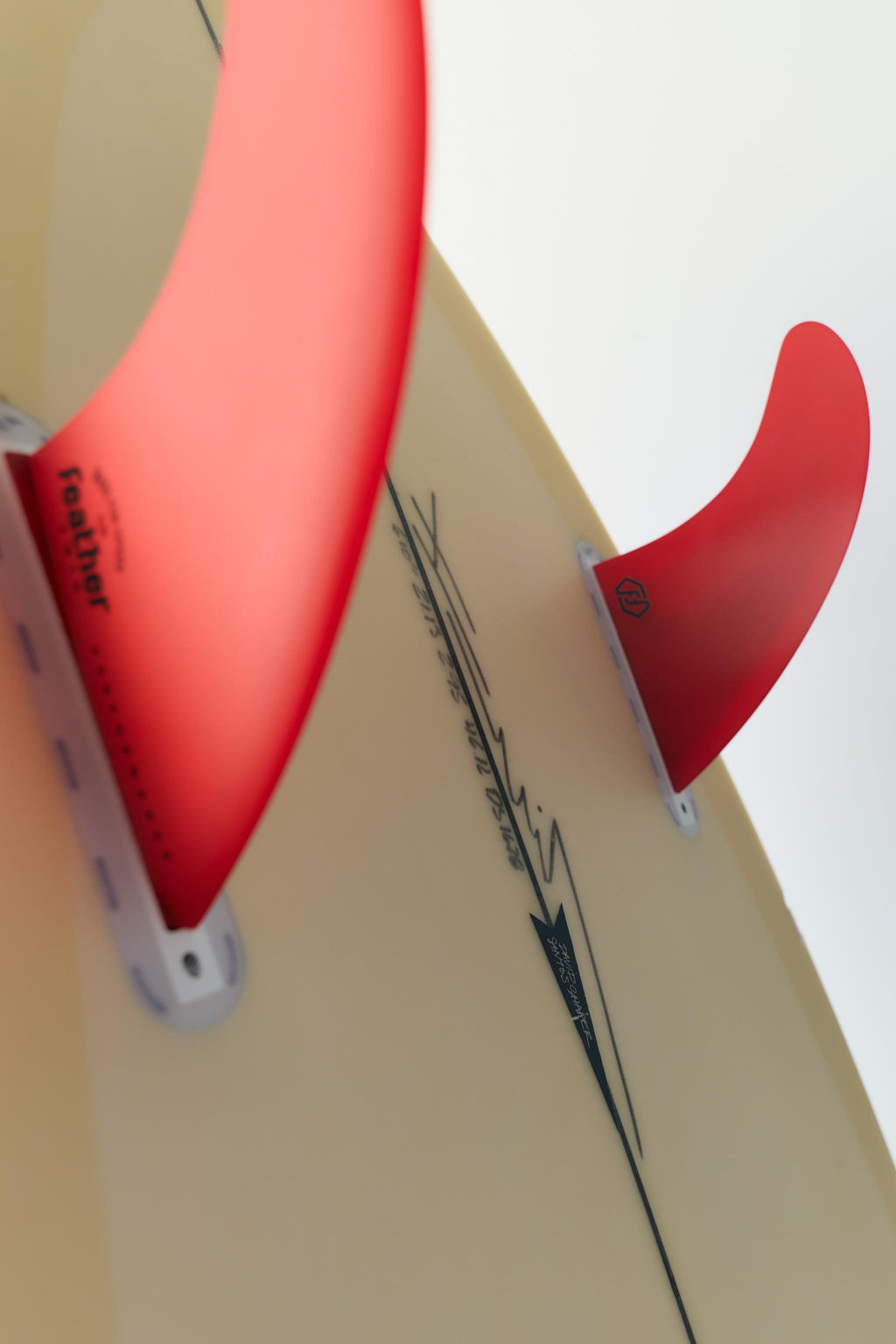 QUILLAS SURF TWIN FIN FEATHER FINS ® X ZARA / Rojo