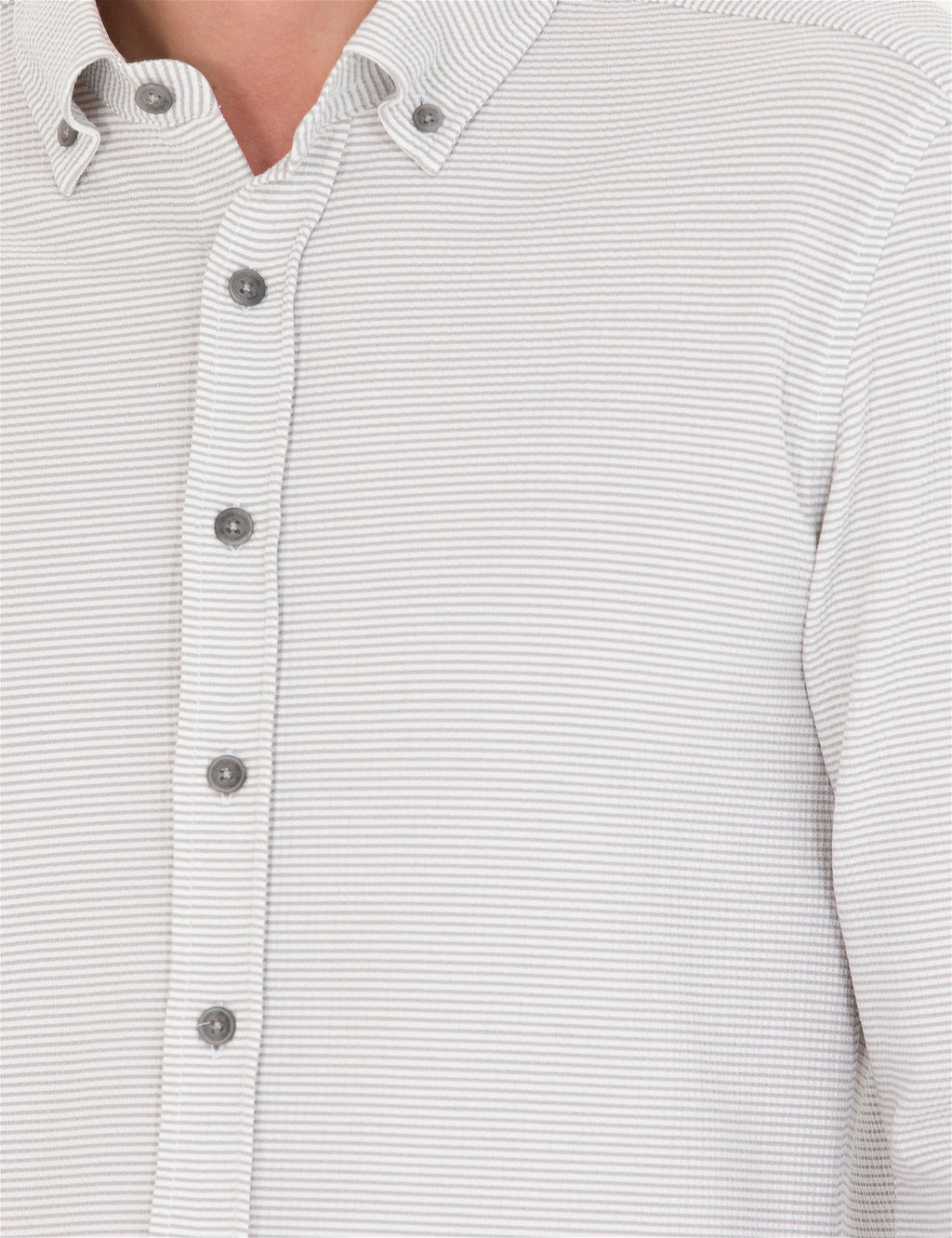 A__k Gri Slim Fit Uzun Kollu G_mlek - Pierre cardin фото 7