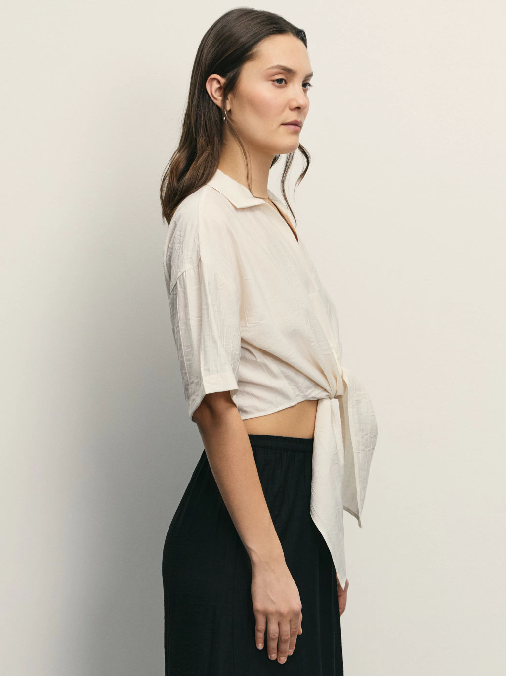 Блузка из вискозы с завязками / Zarina фото 4