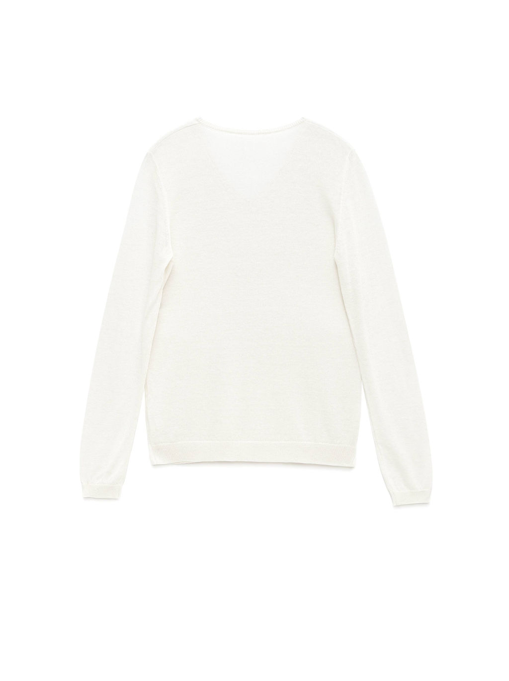 CONTE Классический джемпер из пряжи с вискозой и льном LDK 088 off-white - Conte elegant фото 5