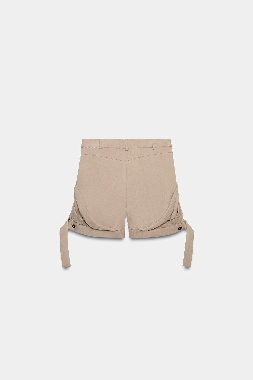 SHORTS FLUIDOS PLIEGUES ZW COLLECTION / Gris topo - Zara фото 4