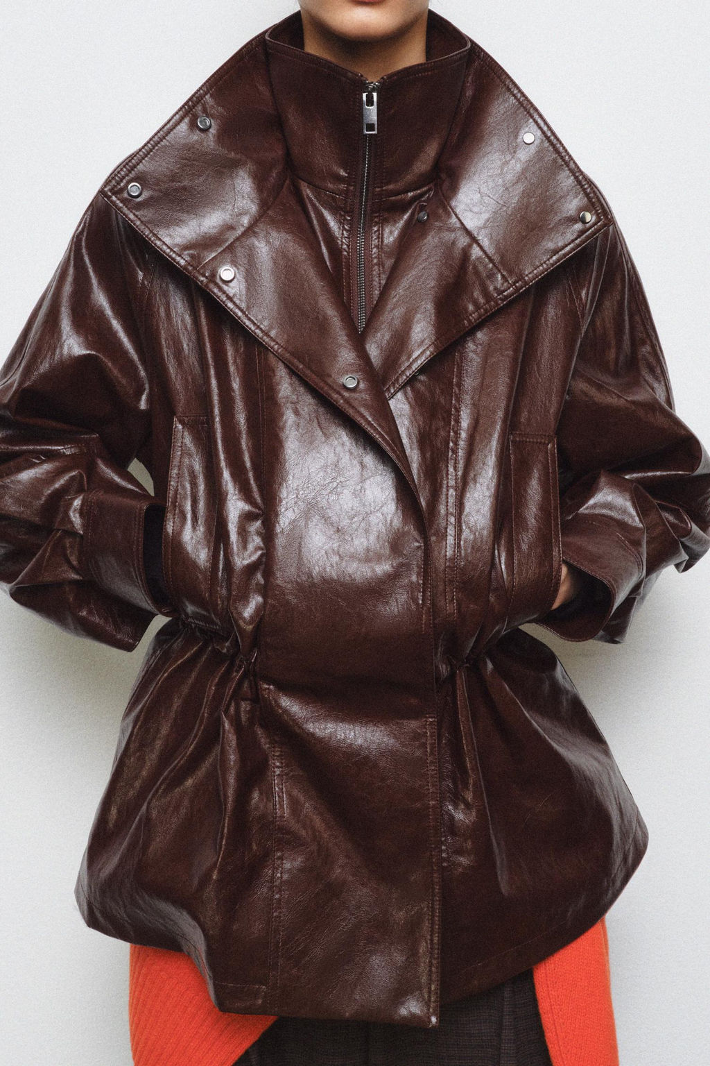 ZW COLLECTION FAUX LEATHER JACKET - Zara фото 6