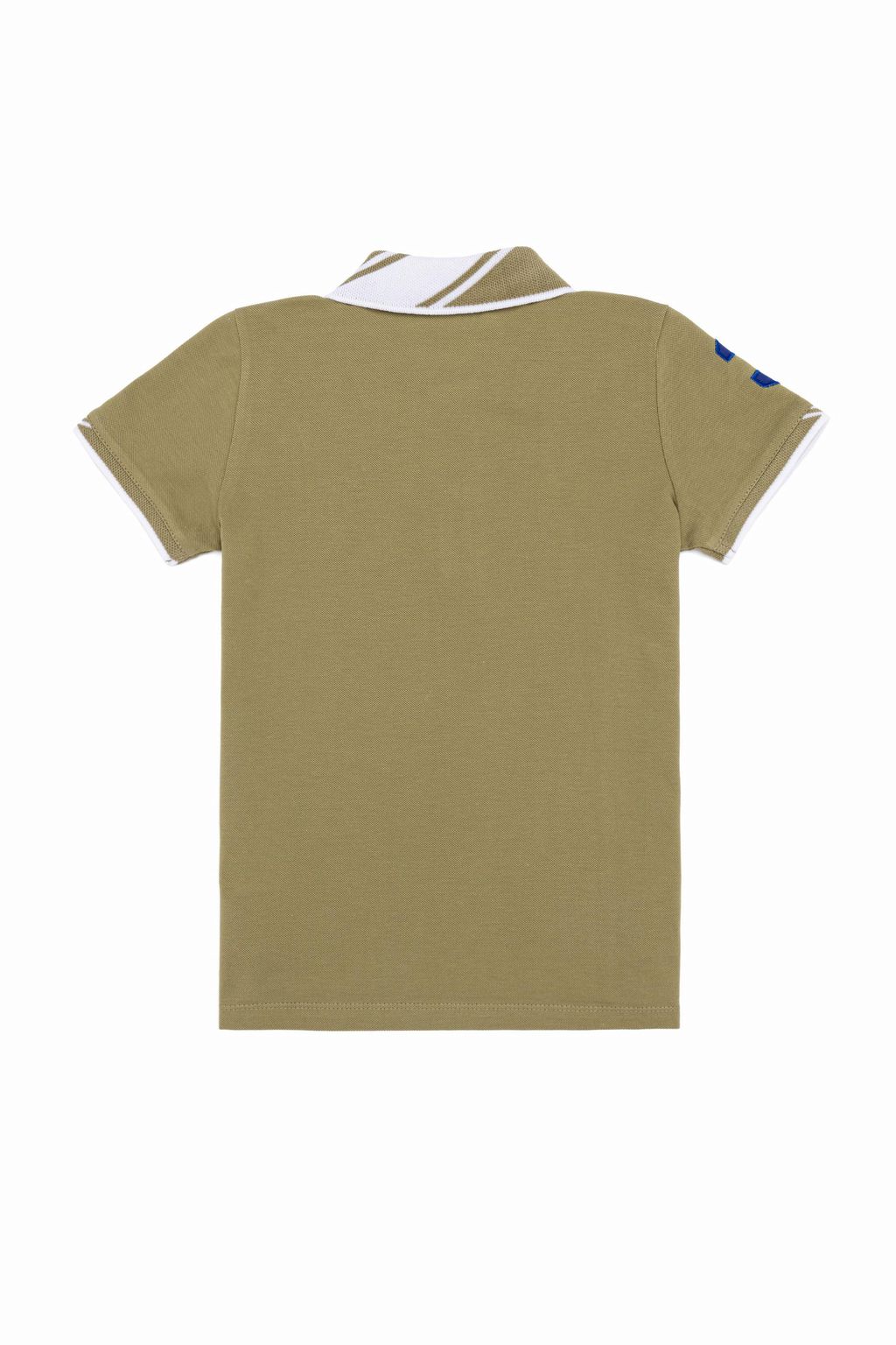 Футболка с воротником поло цвета хаки для мальчиков Basic - U.s. polo assn фото 2