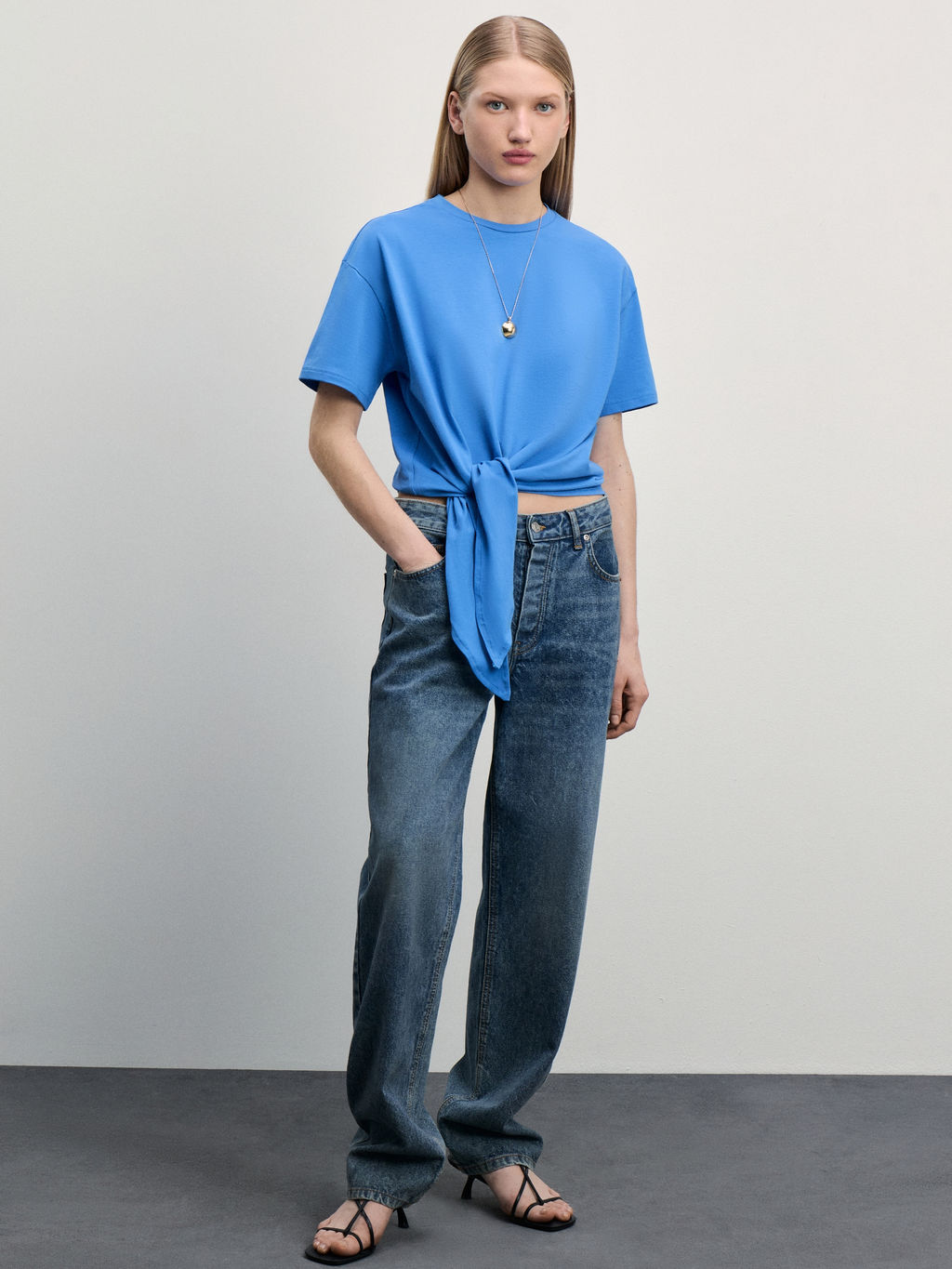 Футболка с завязками / Zarina  фото 2