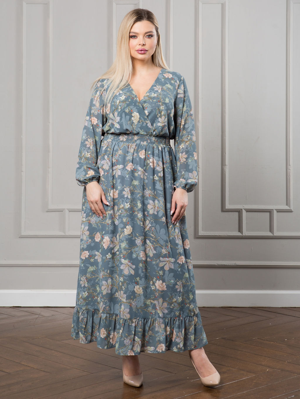 Платье 1330 дымчато-серый - Novita фото 10