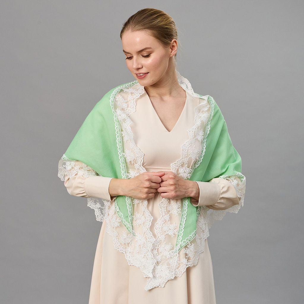 Косынка хлопковая 180 х 110 см - Мастерская ПОКРОВ фото 5