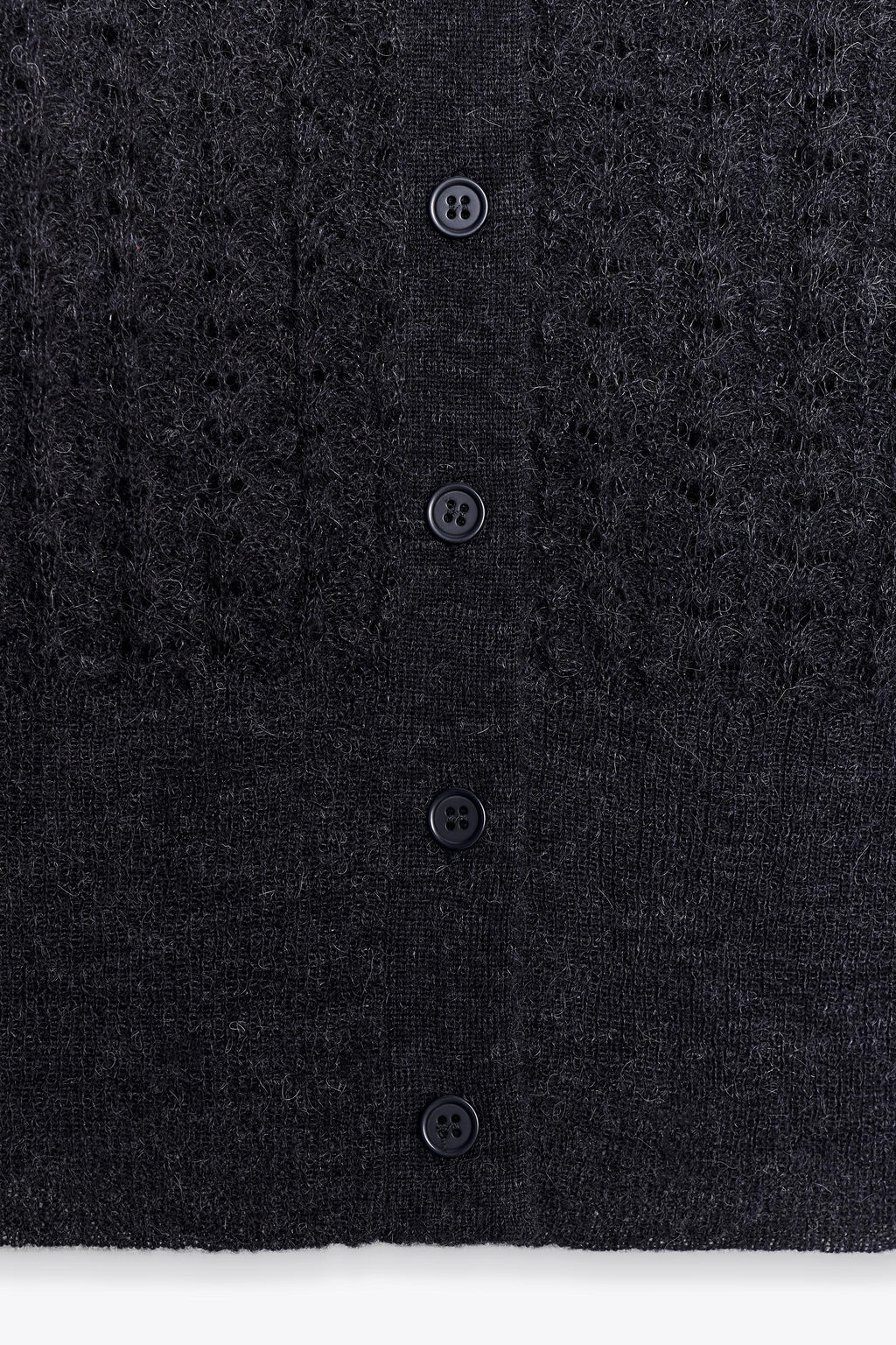 POINTELLE KNIT WOOL AND ALPACA CARDIGAN - Zara фото 8