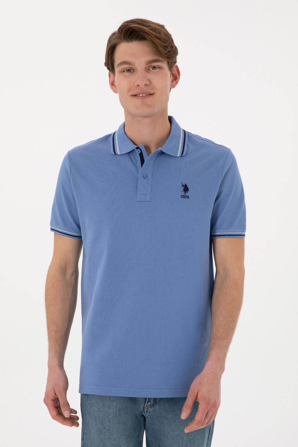 Erkek Koyu Mavi Basic Ti__rt Sepette S_rpriz _ndirim - U.s. polo assn фото 4
