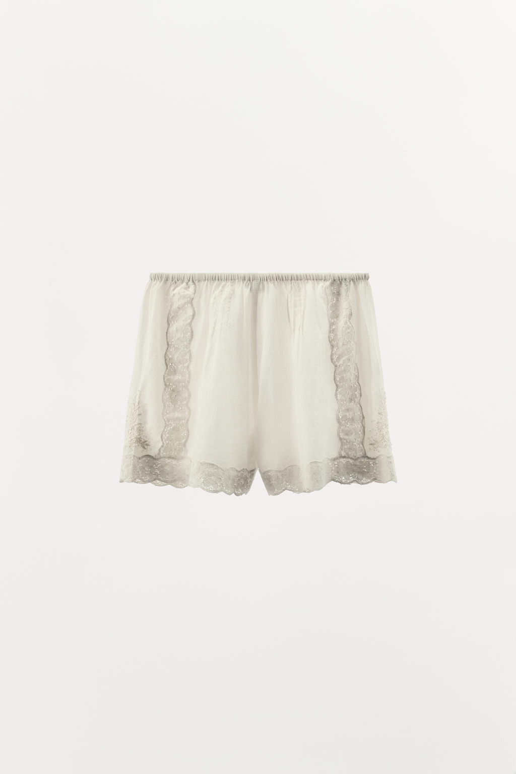 EMBROIDERED BEADED SHORTS - Zara фото 4