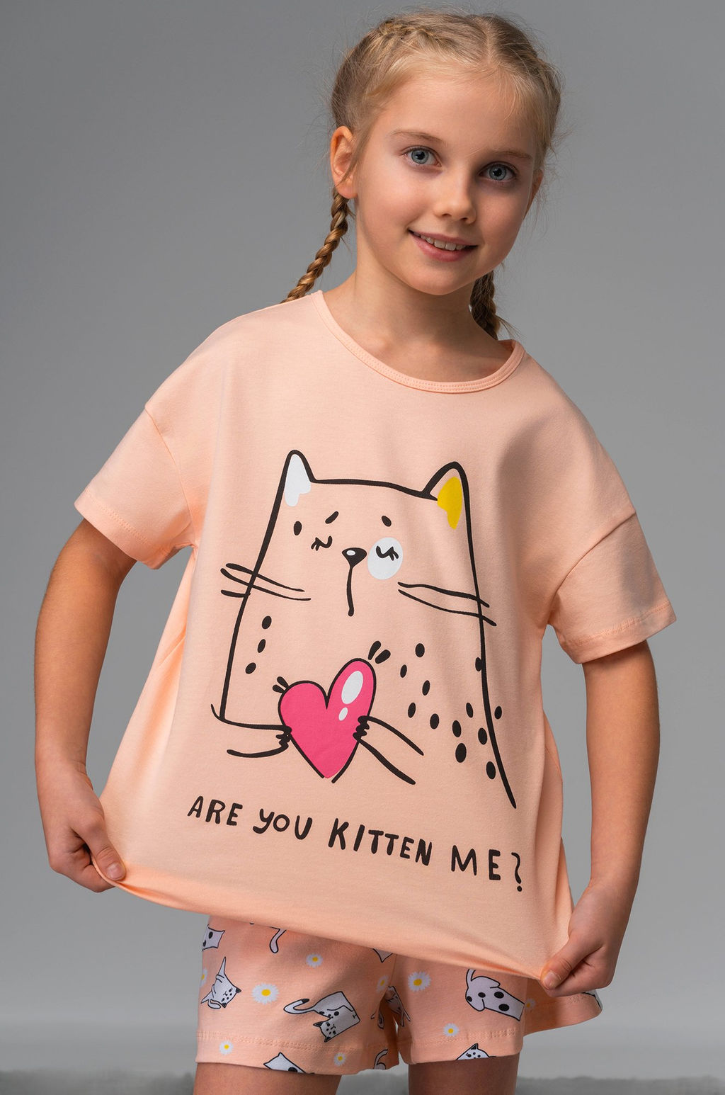 Пижама для девочки с шортами Bonito  фото 9