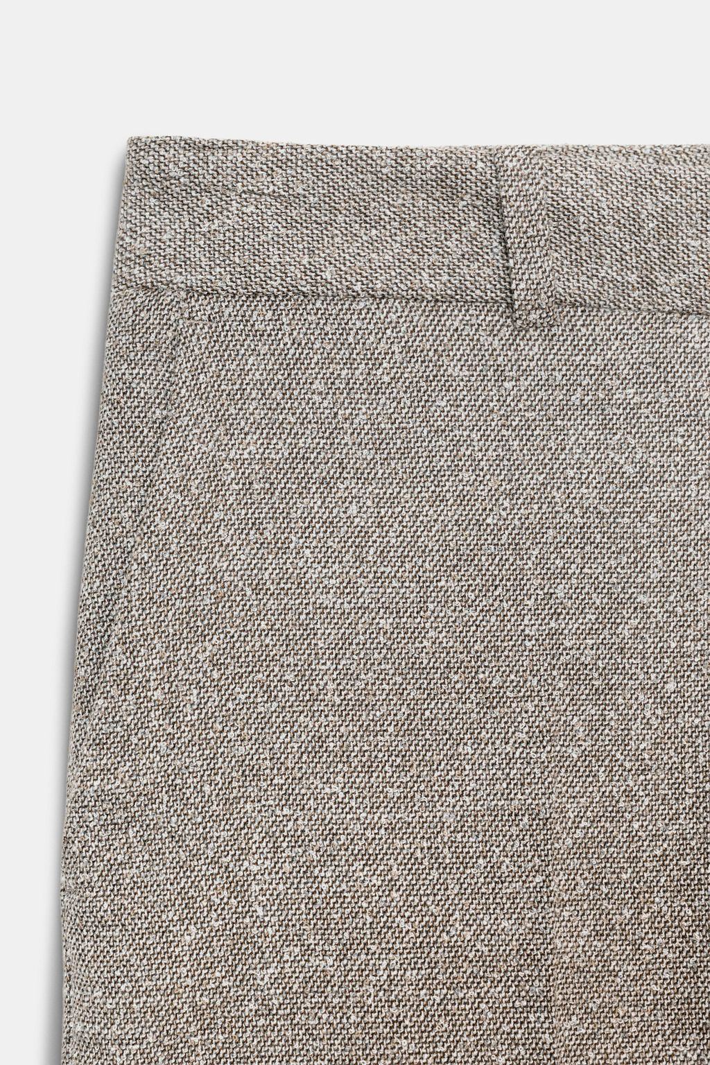 TEXTURED RUSTIC STRAIGHT-LEG TROUSERS - Zara фото 8