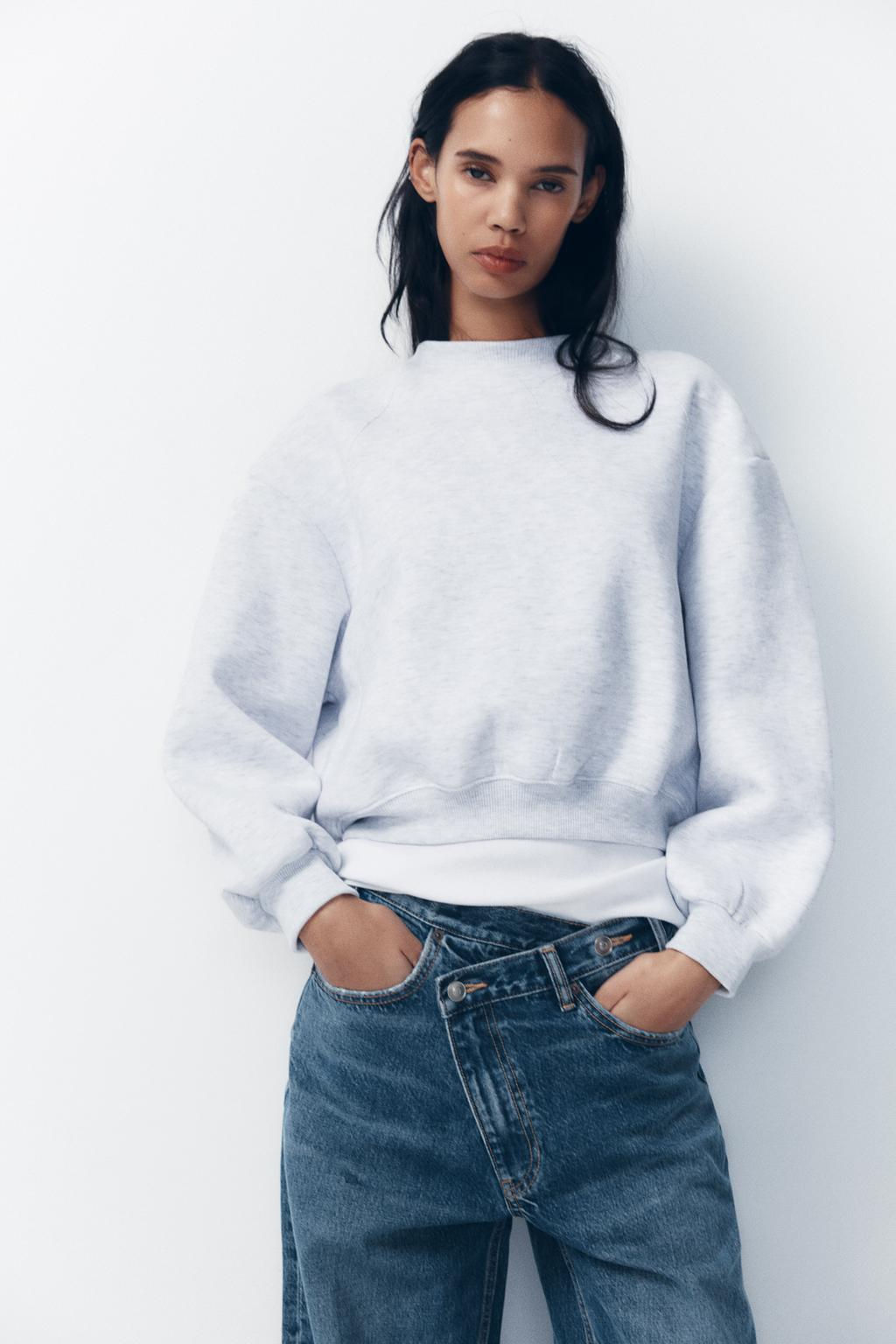 HIGH-WAIST TRF WIDE-LEG JEANS - Zara фото 2