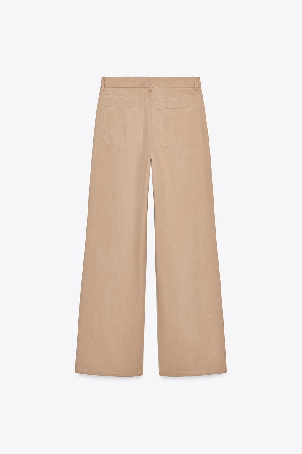 WIDE-LEG HIGH-WAIST TROUSERS - Zara фото 8