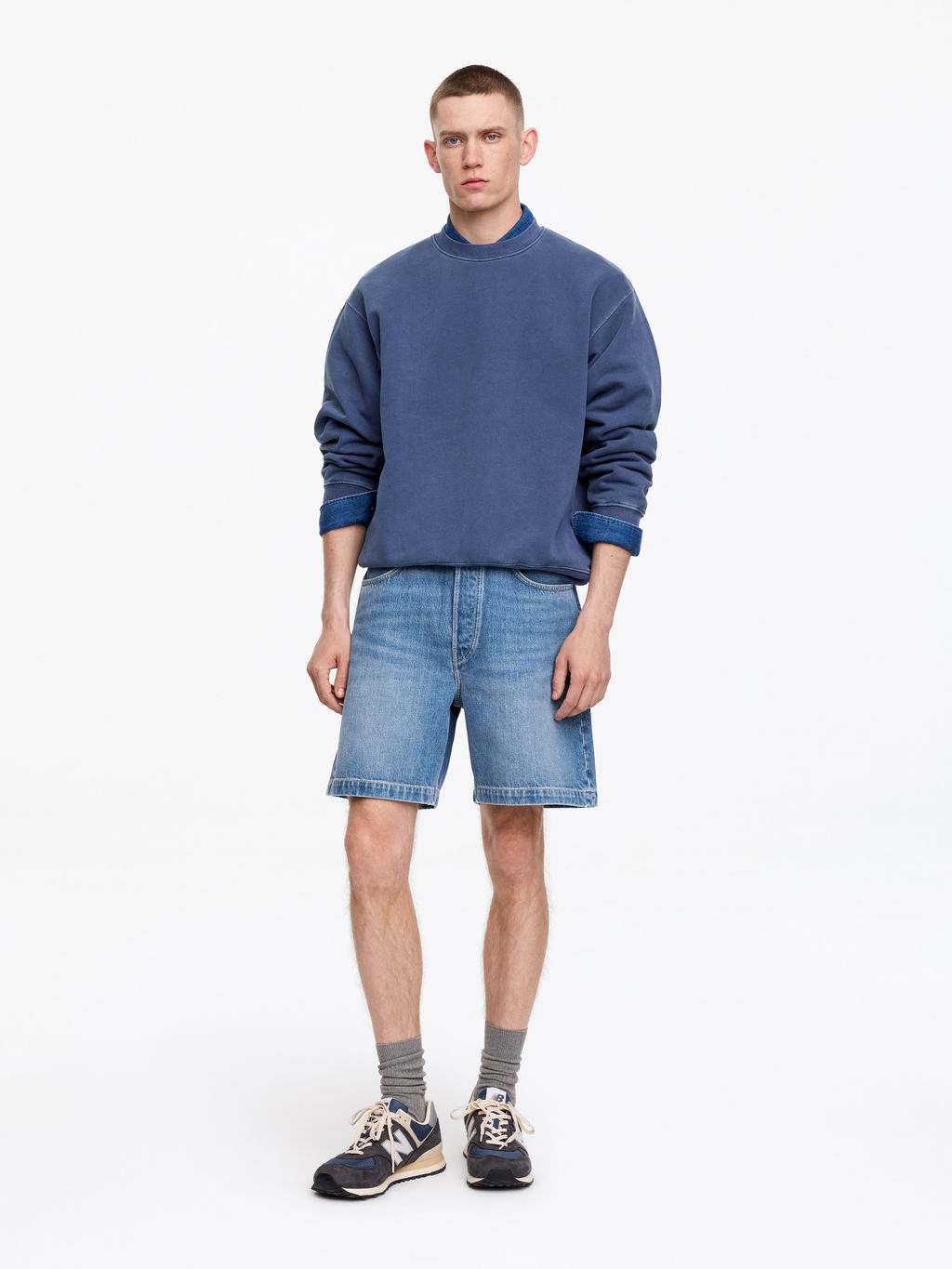 Pantalones cortos denim relaxed fit - H&m фото 5