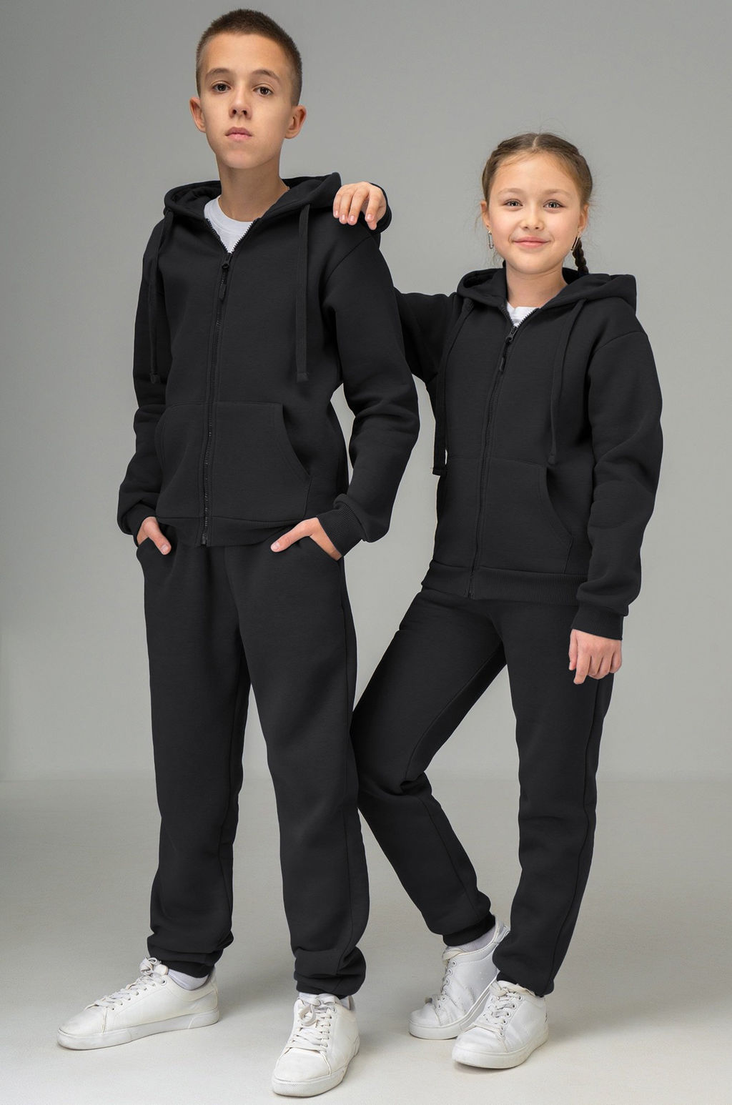 Детский костюм из футера с начесом Happyfox