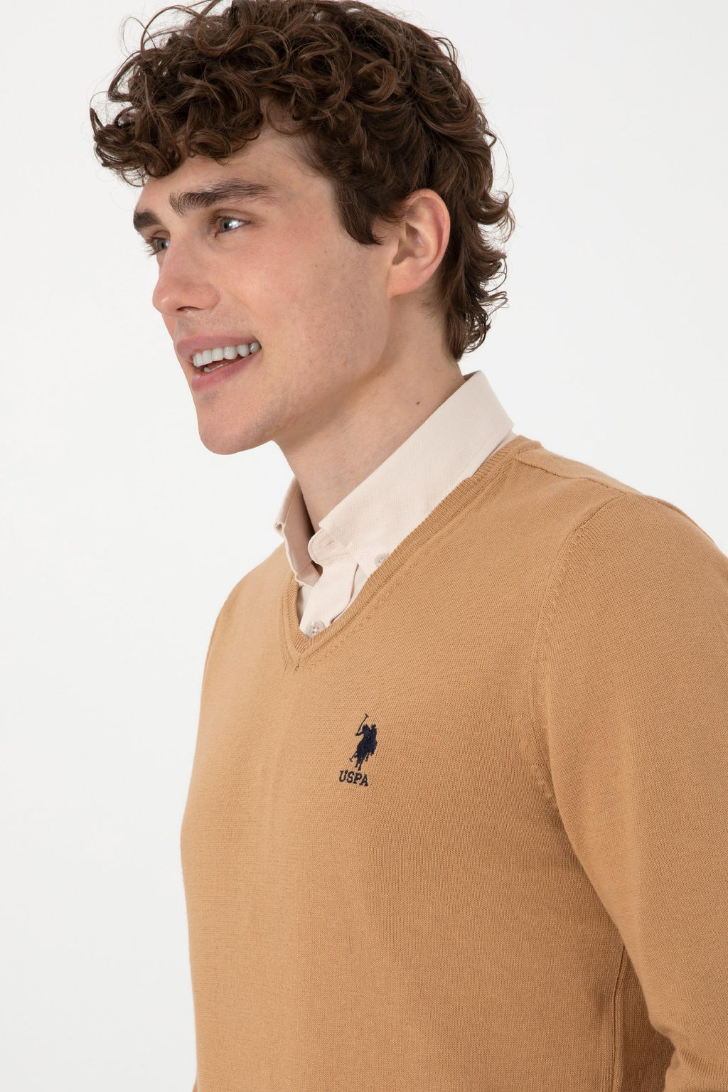 Erkek Camel Basic Kazak - U.s. polo assn фото 2