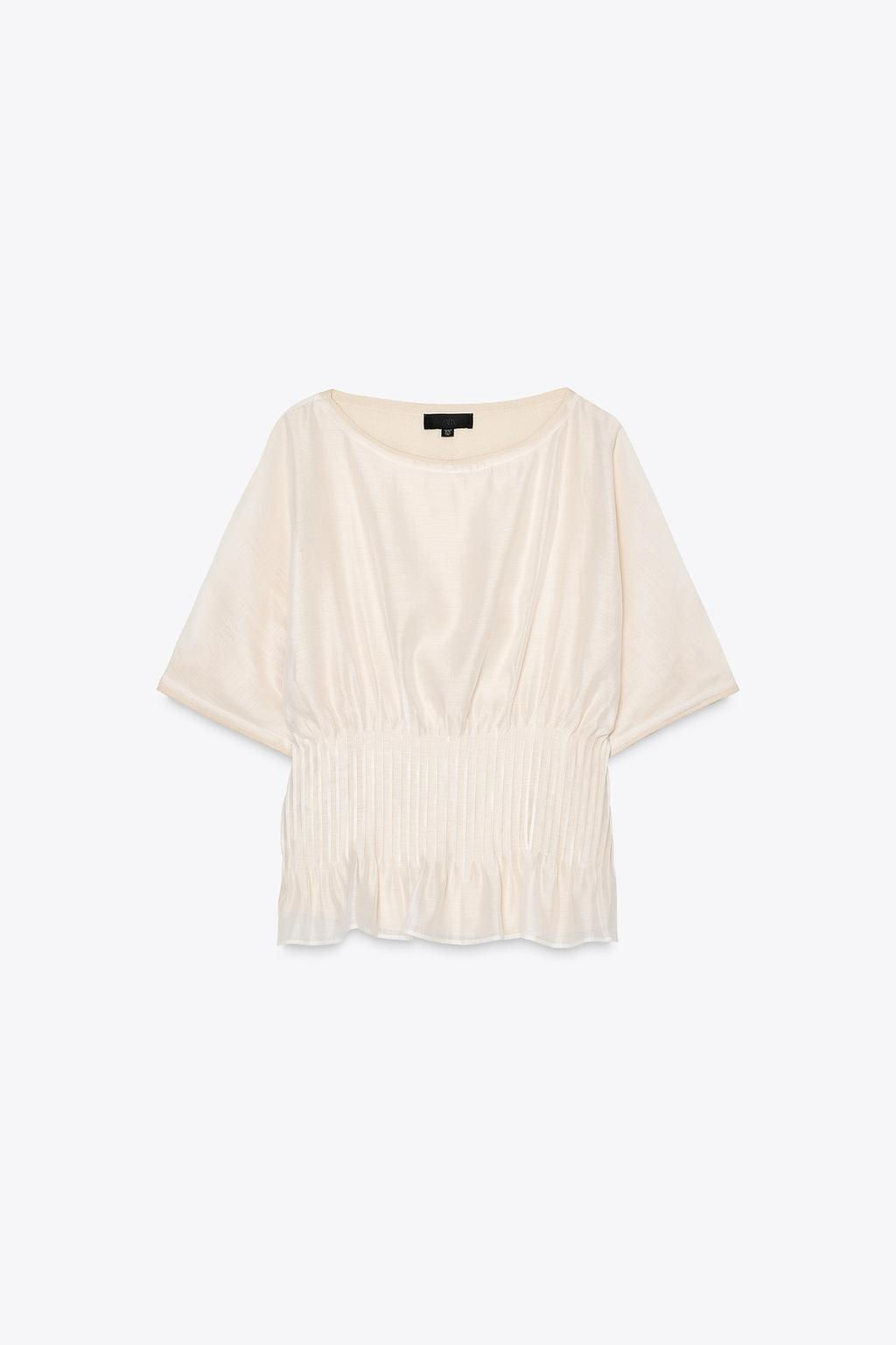 KNIT TOP WITH ORGANZA - Zara фото 8