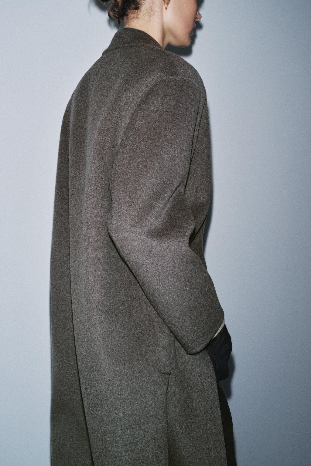 ZW COLLECTION LIMITED EDITION WOOL BLEND COAT - Zara фото 3