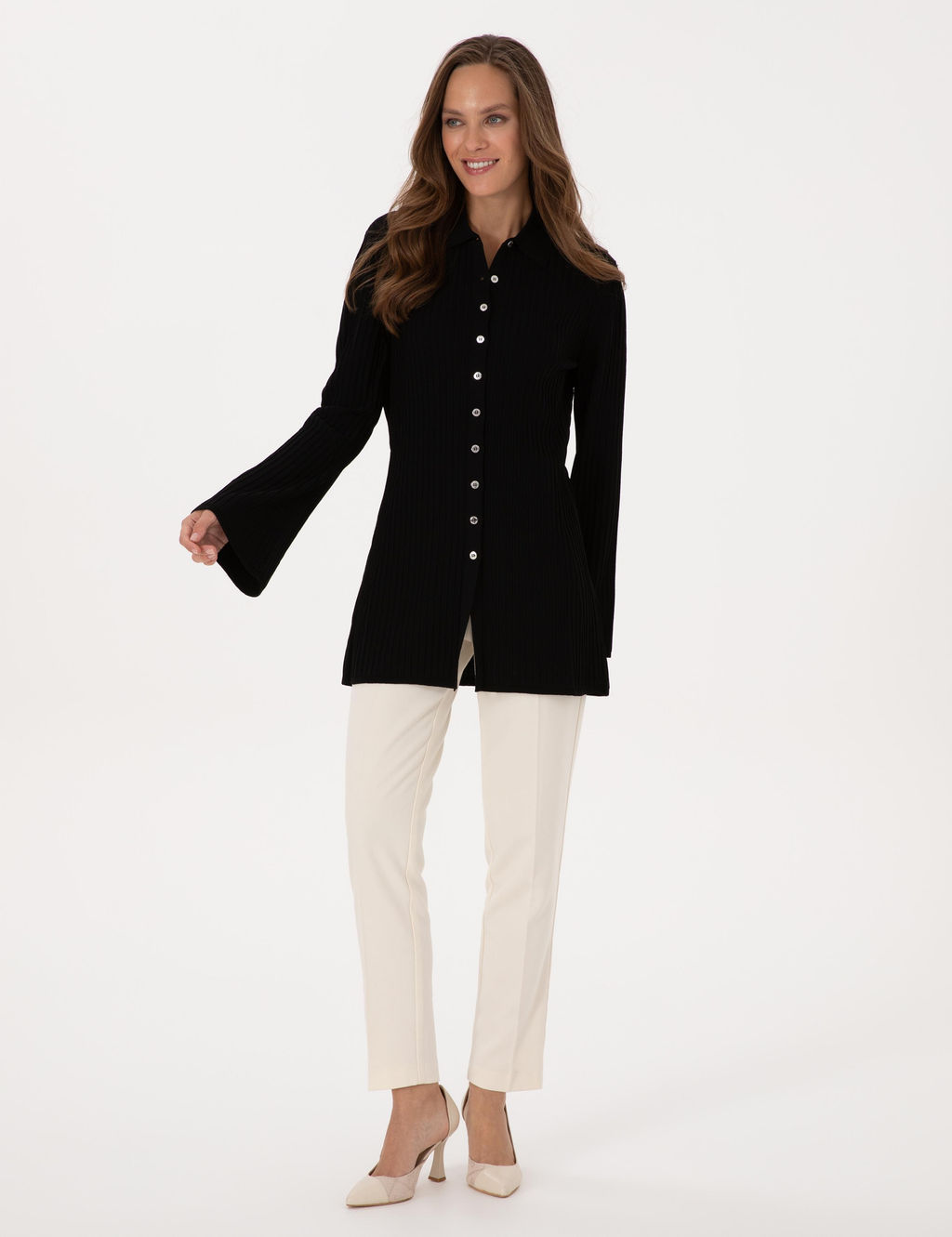 Siyah Slim Fit Triko H_rka - Pierre cardin фото 4