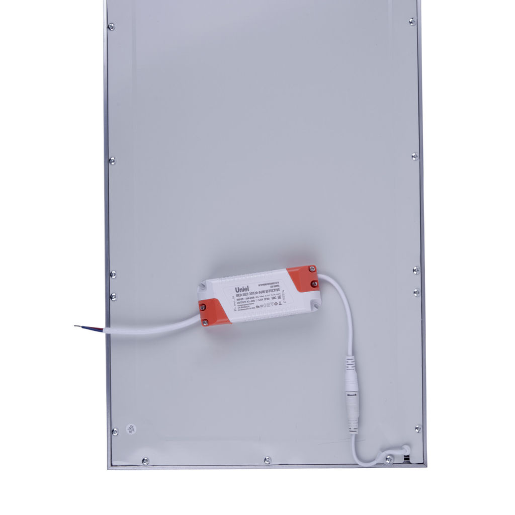 ULP-30120-36W/NW EFFECTIVE SILVER Светильник светодиодный потолочный встраиваемый. Белый свет (4000K). Корпус серебристый. В комплекте с и/п. ТМ Uniel.