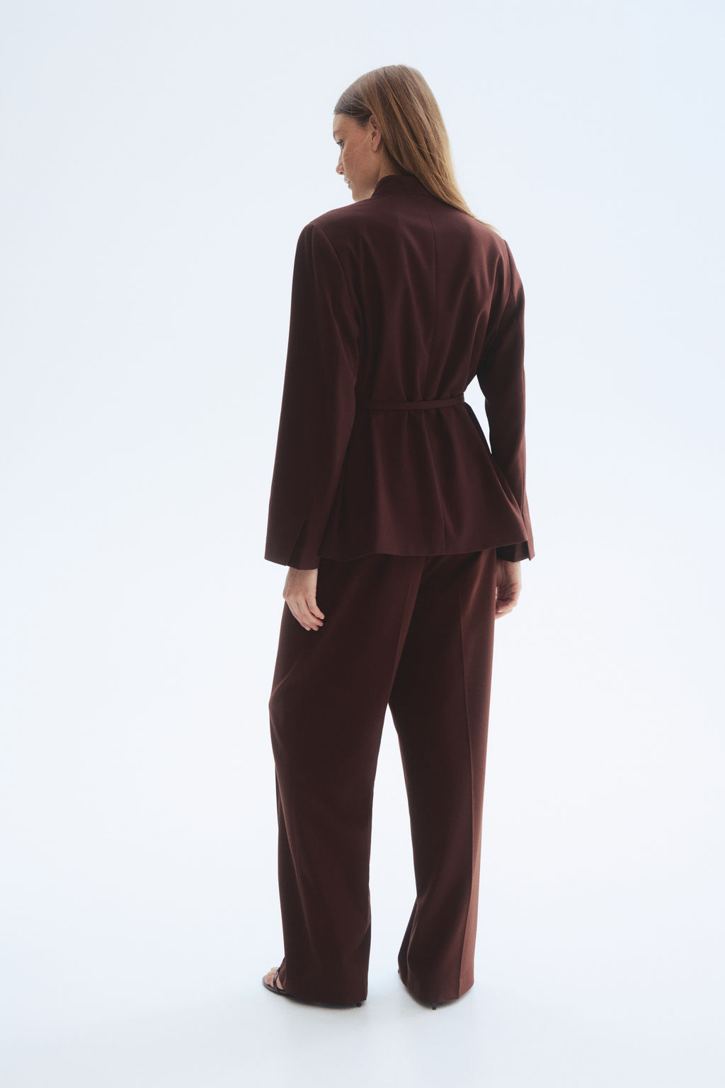Oversized belted blazer - H&m фото 6