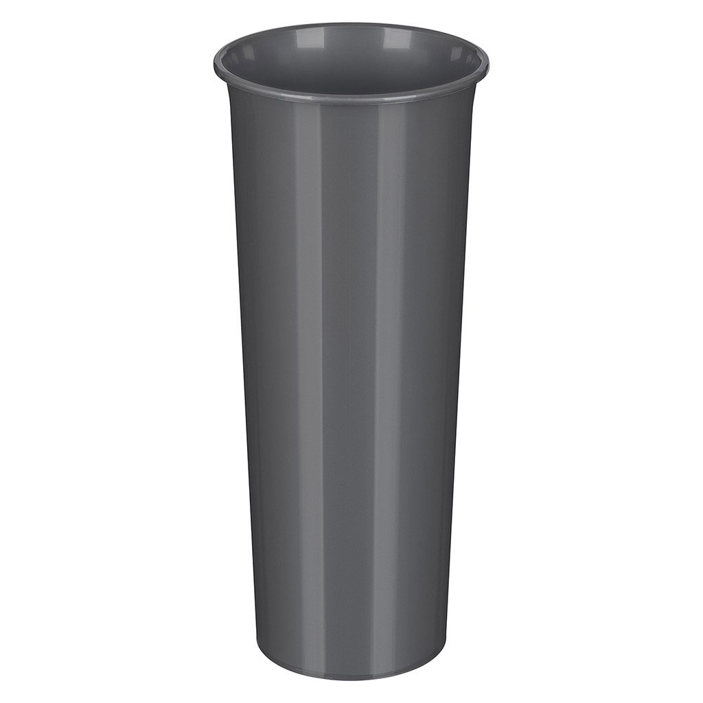 Ваза для цветов пластмассовая д11см, h26см, серый перламутр (Россия)