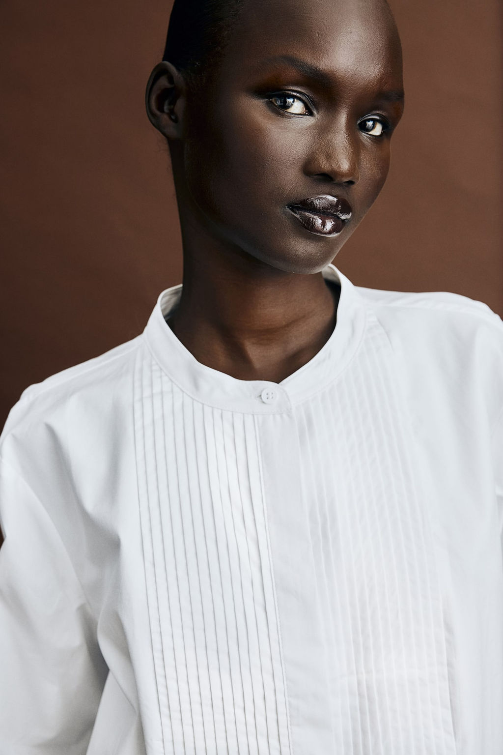 Camisa de esmoquin en popelina - H&m фото 2