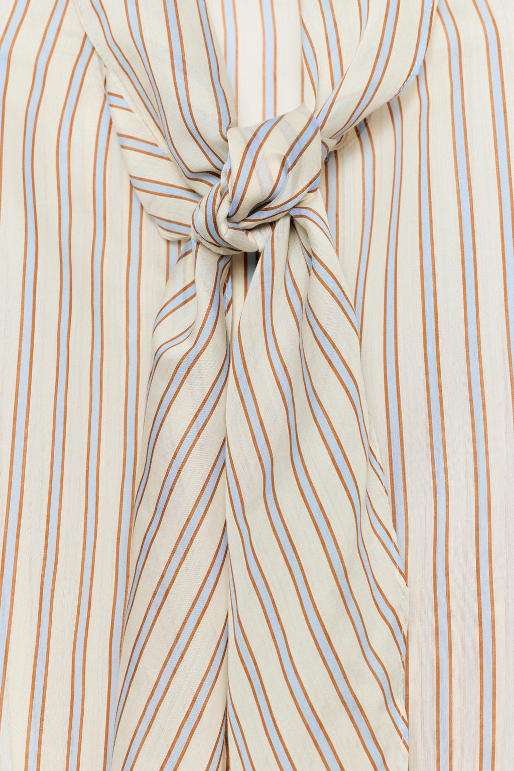 CAMISA RAYAS ZW COLLECTION / Arena / Azul - Zara фото 3