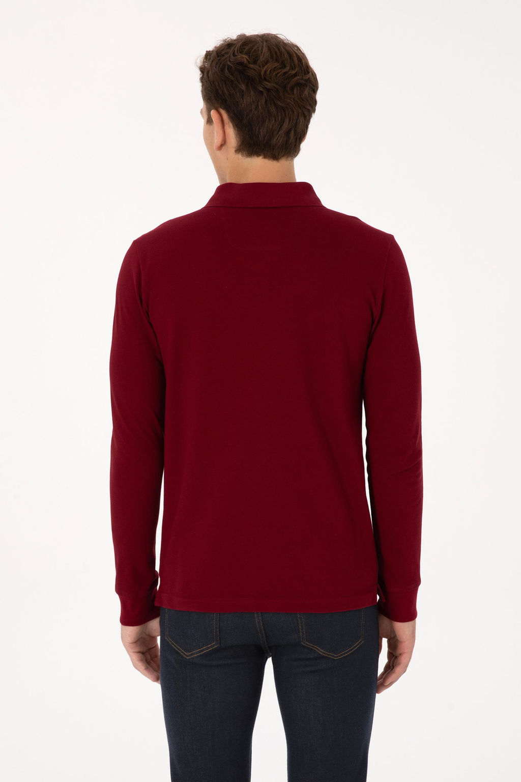 Erkek Bordo Basic Sweatshirt - U.s. polo assn фото 5