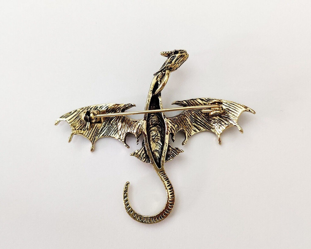 Брошь-кулон Летающий Дракон