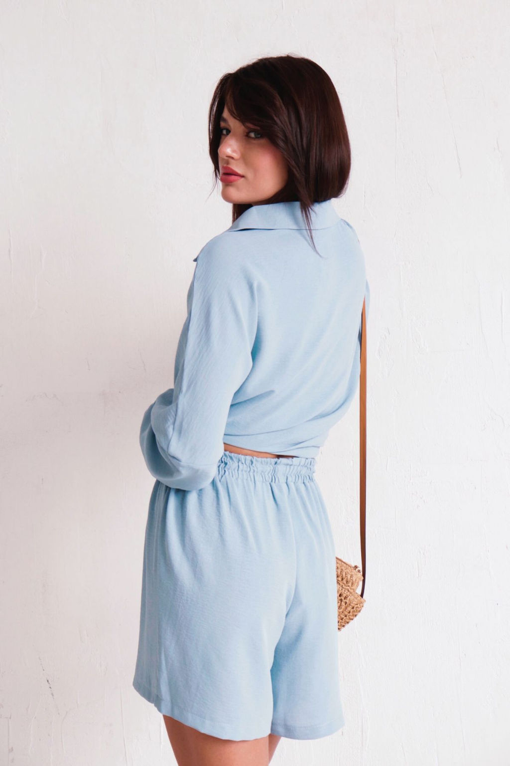 9650 Костюм в пижамном стиле голубой - Martichelli фото 19