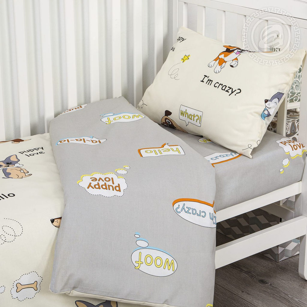 Люси Детский/Пододеяльник: 1 шт. - 147*112; Простыня: 1 шт. - 150*110; Наволочка: 1 шт. - 40*60; Поплин ясельный - Артпостелька фото 4