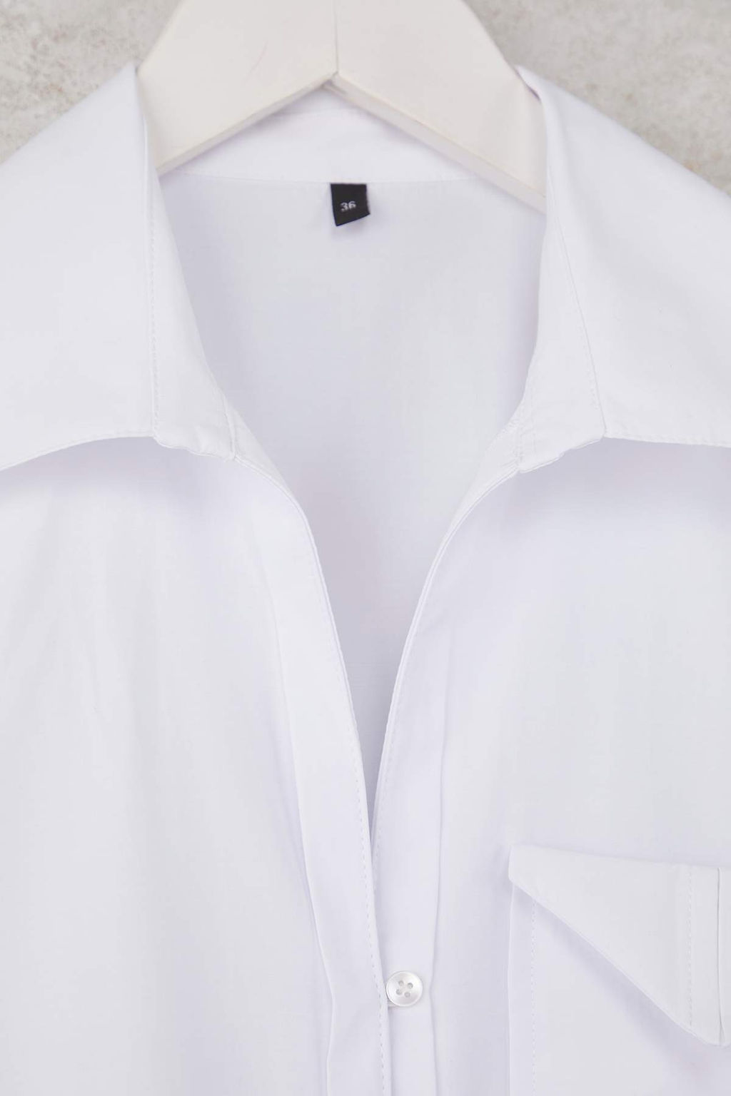 Beyaz Cep Detayl? Onu Dugmeli Gomlek TWOAW26GO00058 - Trendyolmilla фото 7