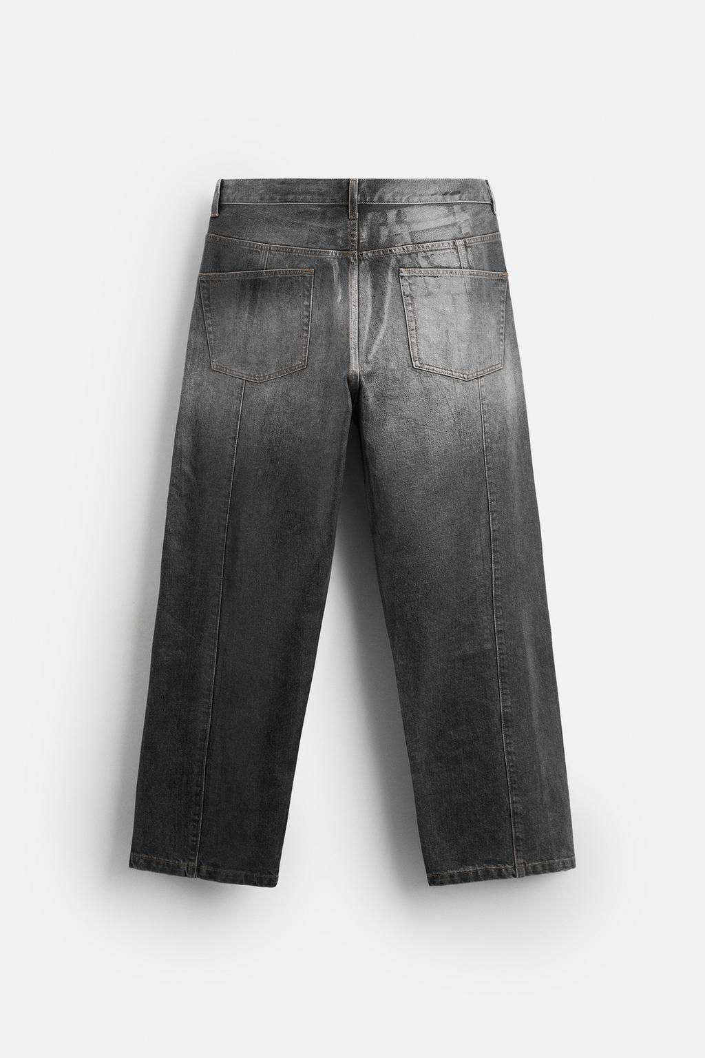 WAXED EFFECT JEANS - LIMITED EDITION - Zara фото 7