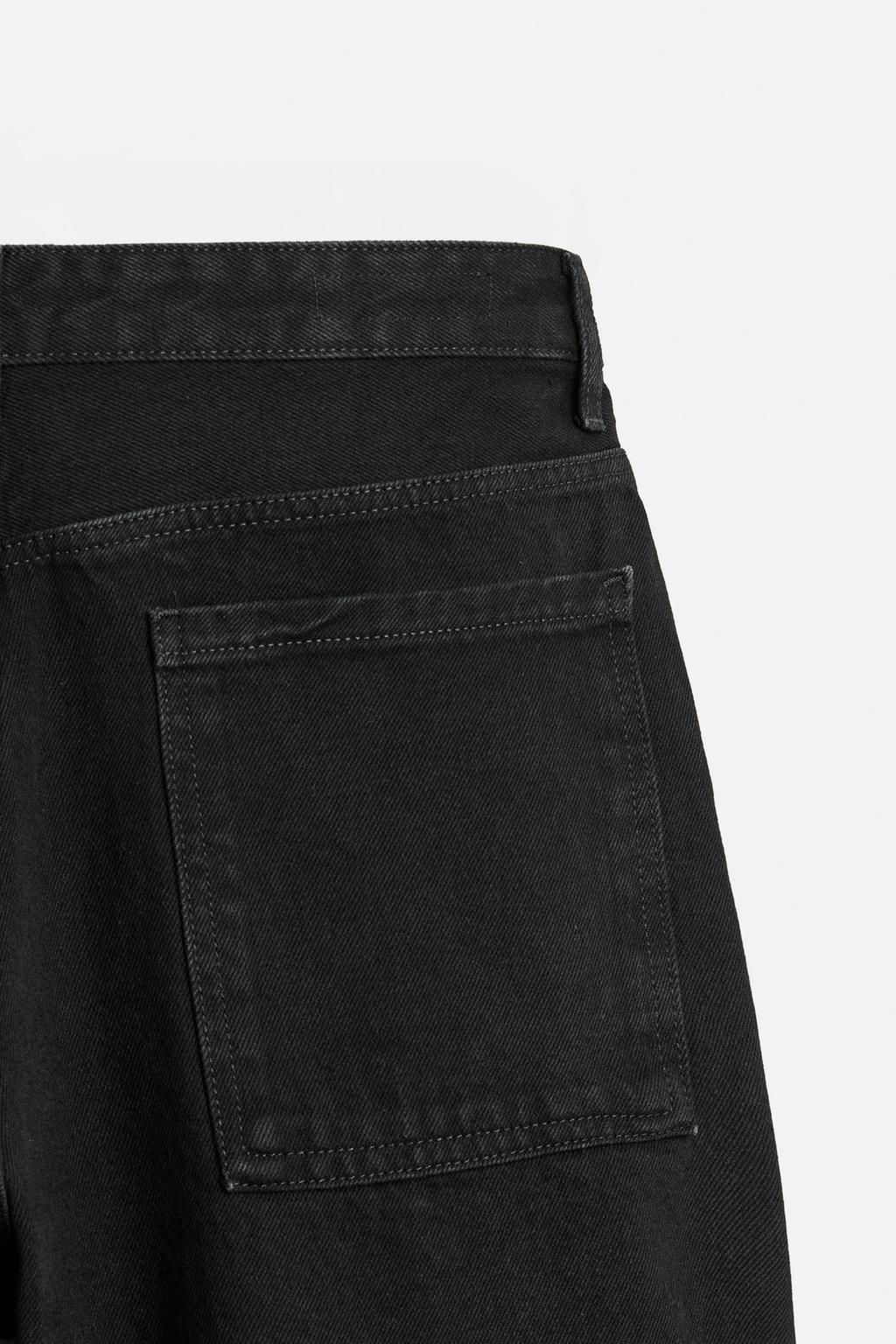 TAPERED FIT WIDE-LEG JEANS - Zara фото 8