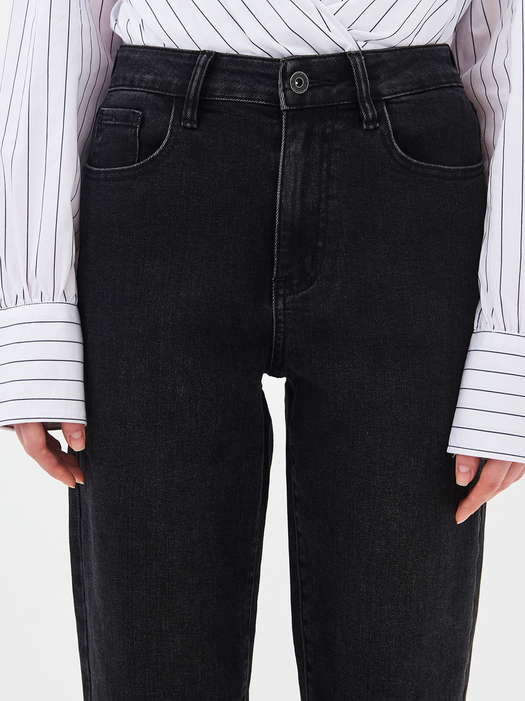 Женские джинсы mom fit с высокой посадкой - Mossmore фото 37