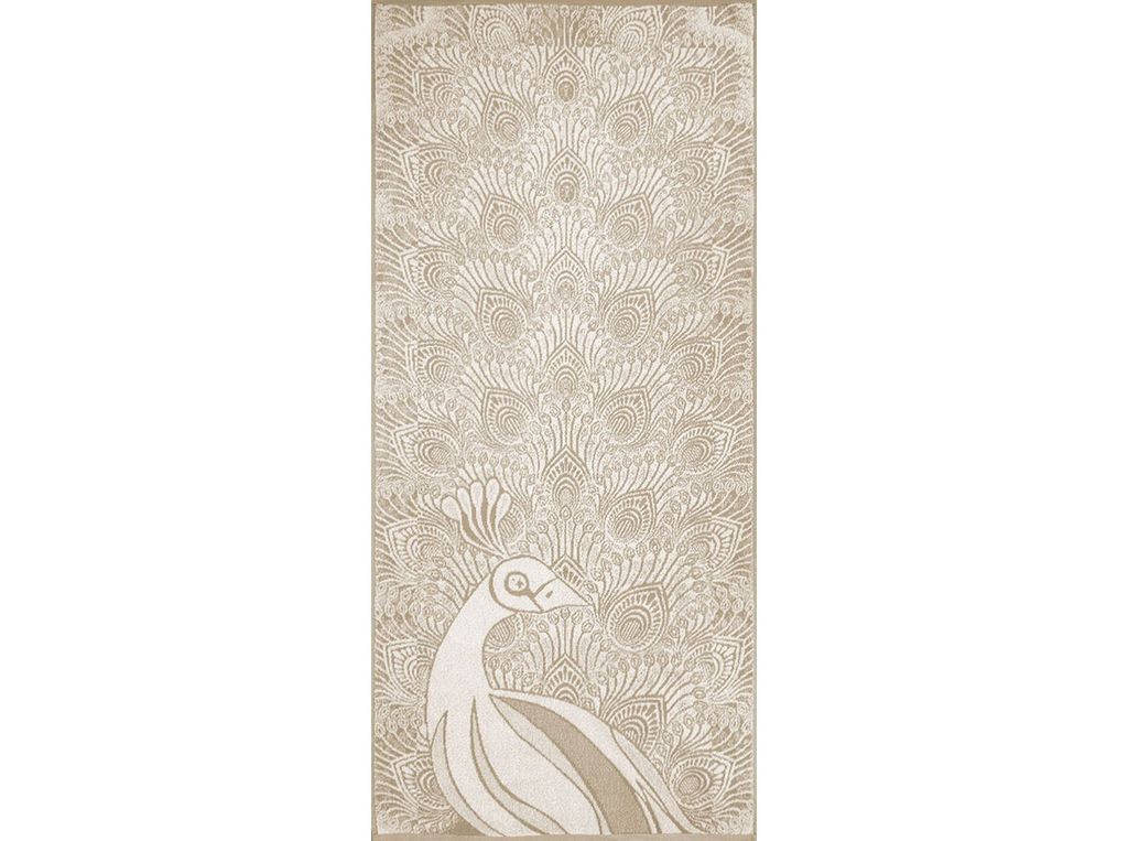 6с102.511ж2 Павлин (лён3) Полотенце махровое 67х150см