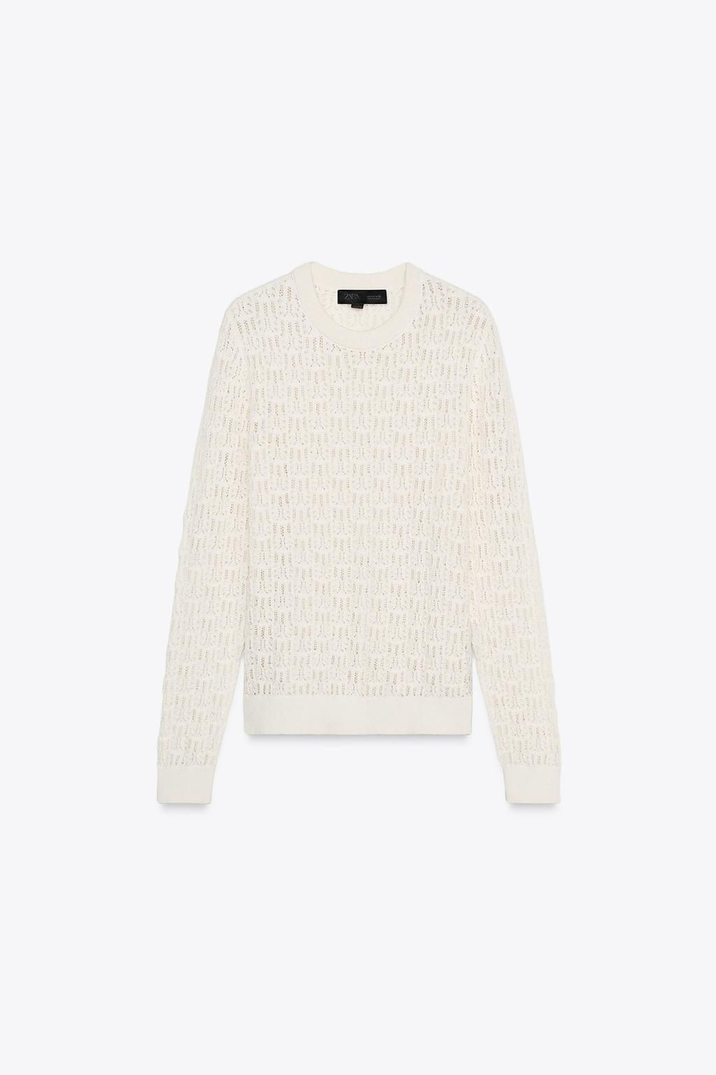 POINTELLE KNIT SWEATER - Zara фото 5