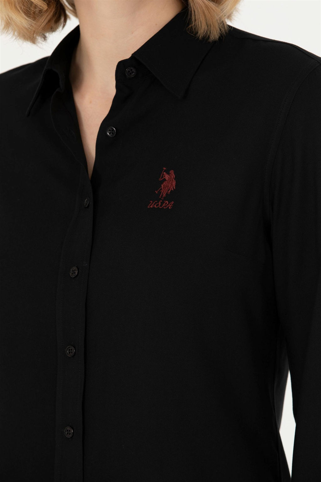 U. S. Polo Assn Женская черная рубашка с длинным рукавом - U.s. polo assn фото 14