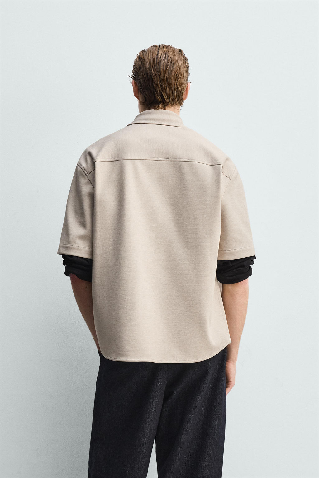 SOBRECAMISA CONFORT NON IRON / Tostado claro