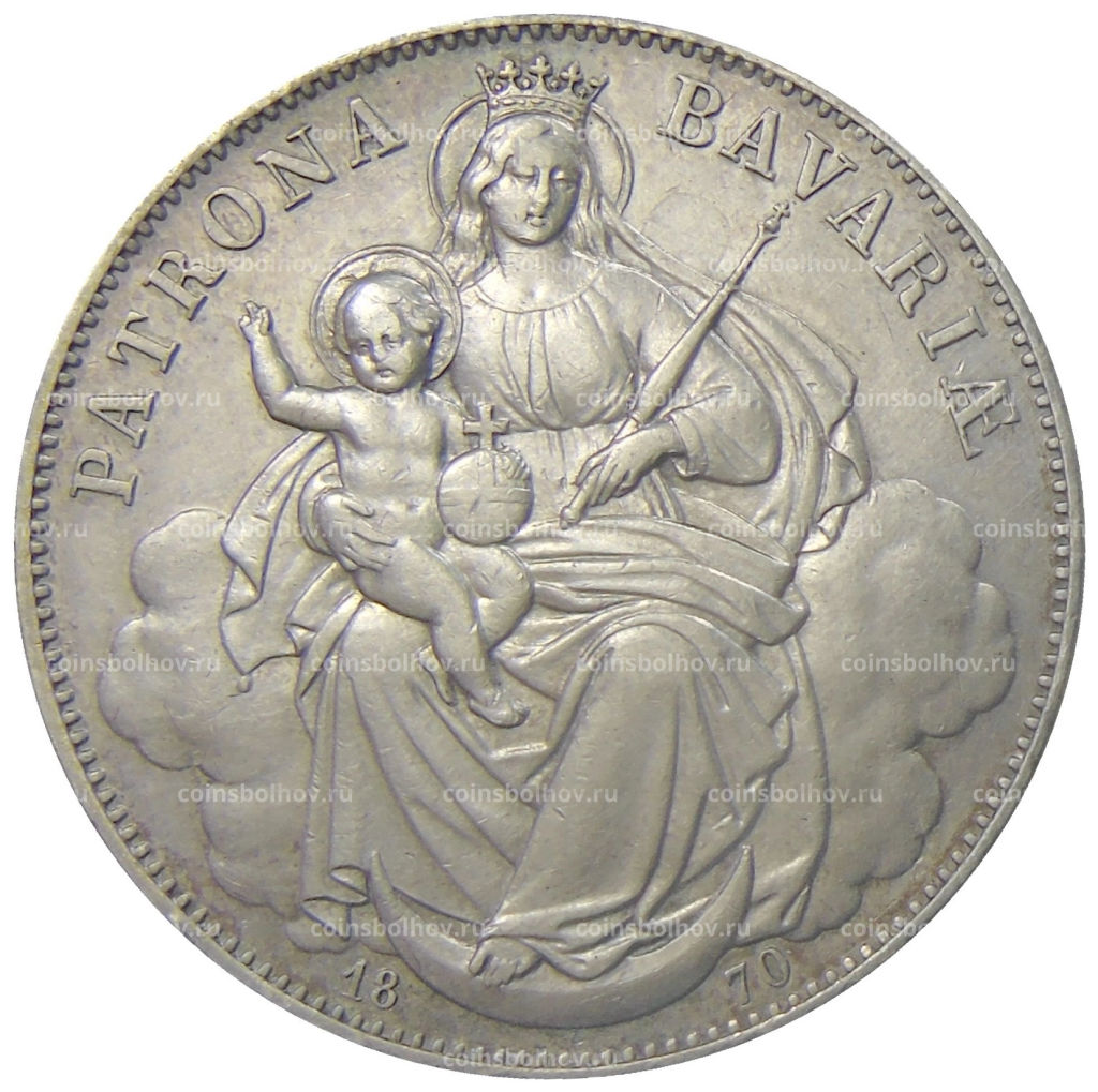1 талер 1870 года Германские государства  Бавария