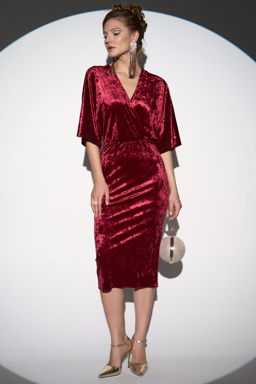 Платье Нимфа (Бордовый) - Эльза фото 7