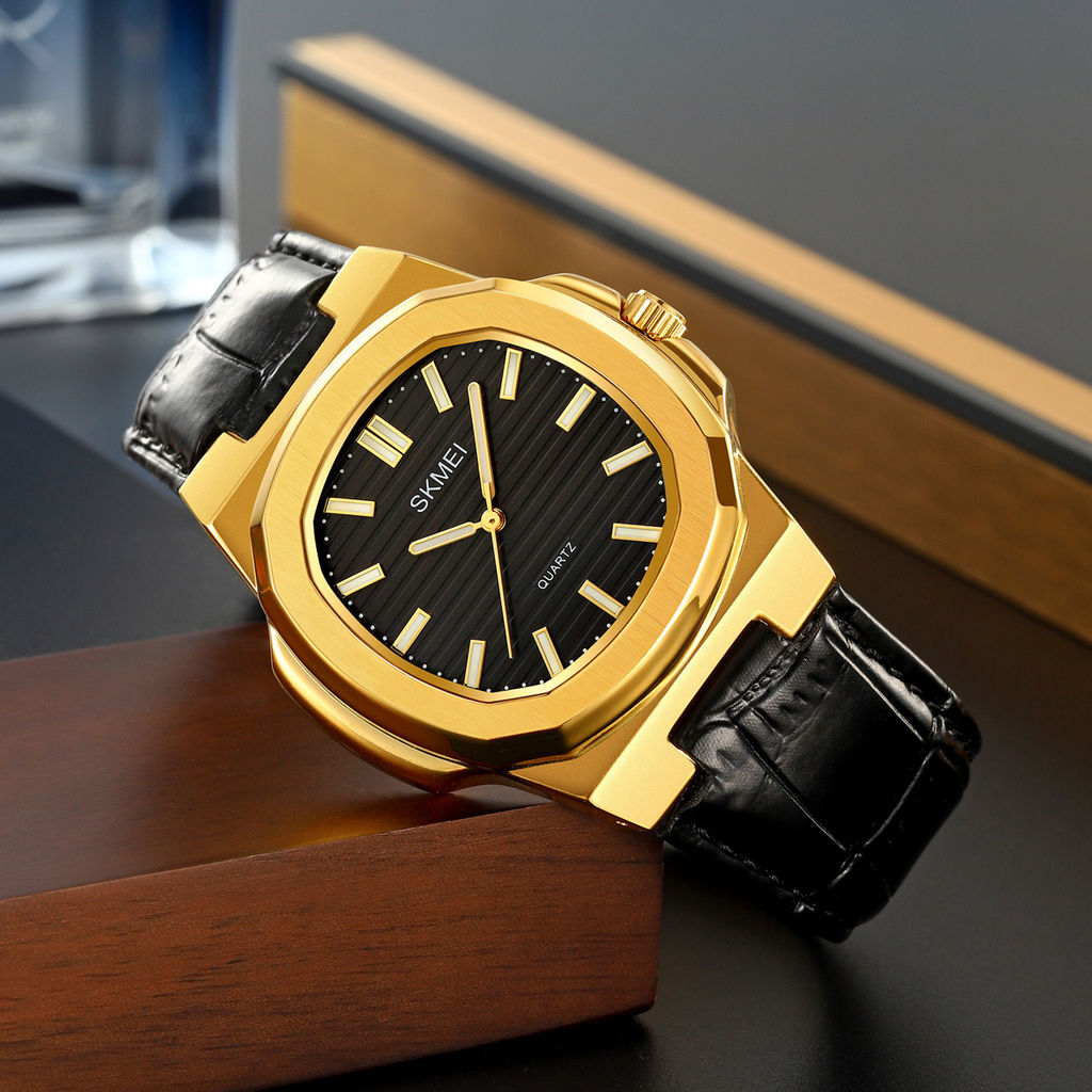 Часы наручные Skmei мужские кварцевые 2512gold-black