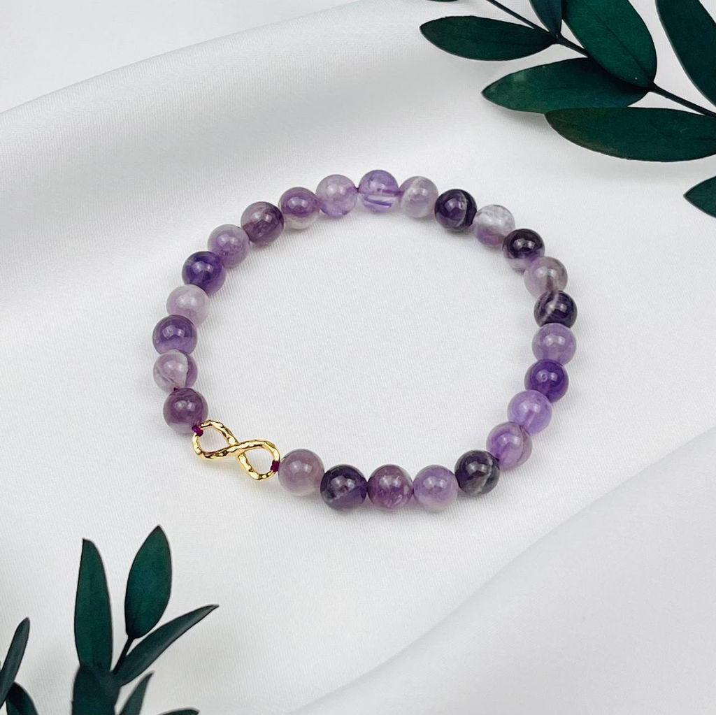 Браслет из Аметиста со вставкой бесконечность - Радуга самоцветов фото 2