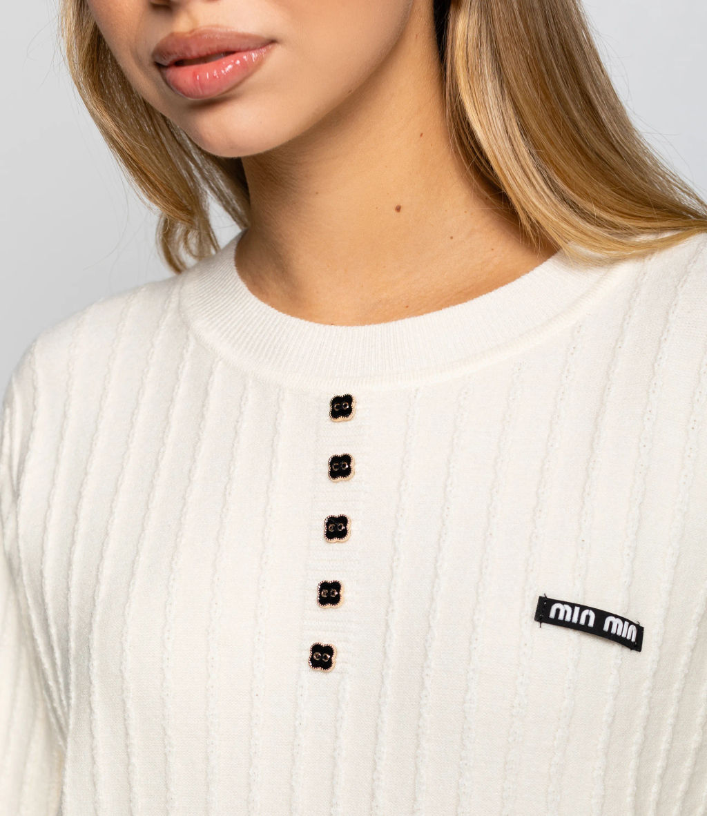 Джемпер #КТ8201 (5), кремовый - Dommod фото 5