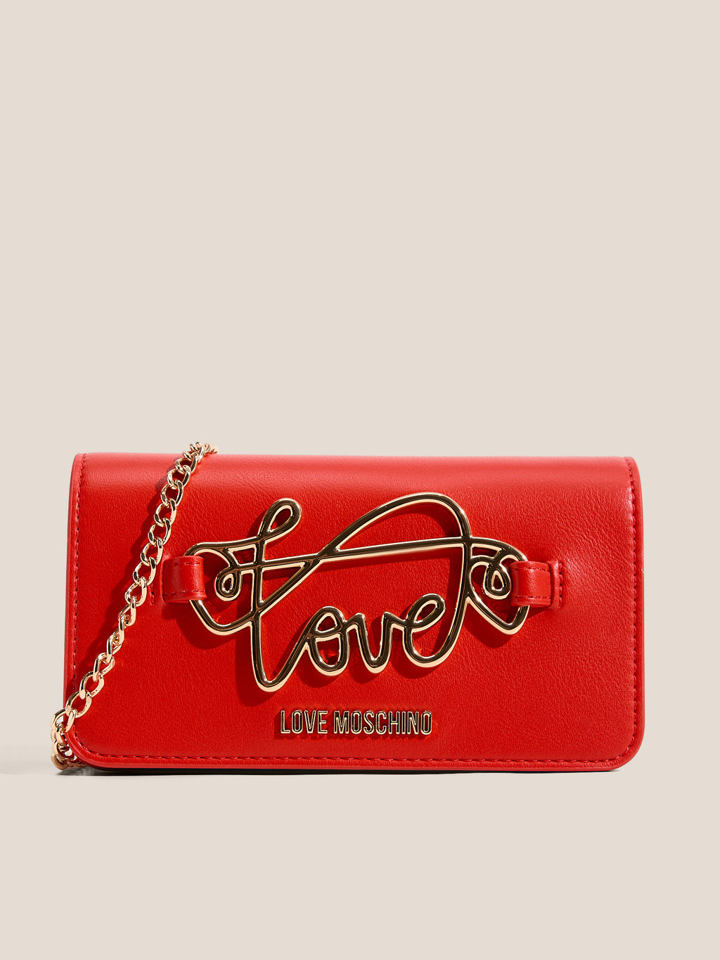 Клатч LOVE MOSCHINO SCRIPT SLG Артикул 4463877, рубиновый