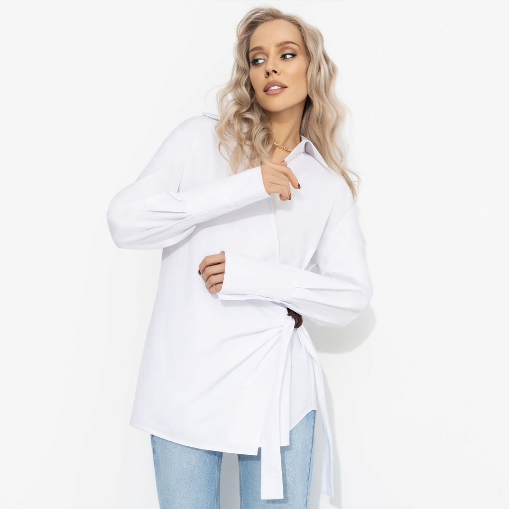 Рубашка на запах из хлопка, Переиграла всех - Charutti фото 4