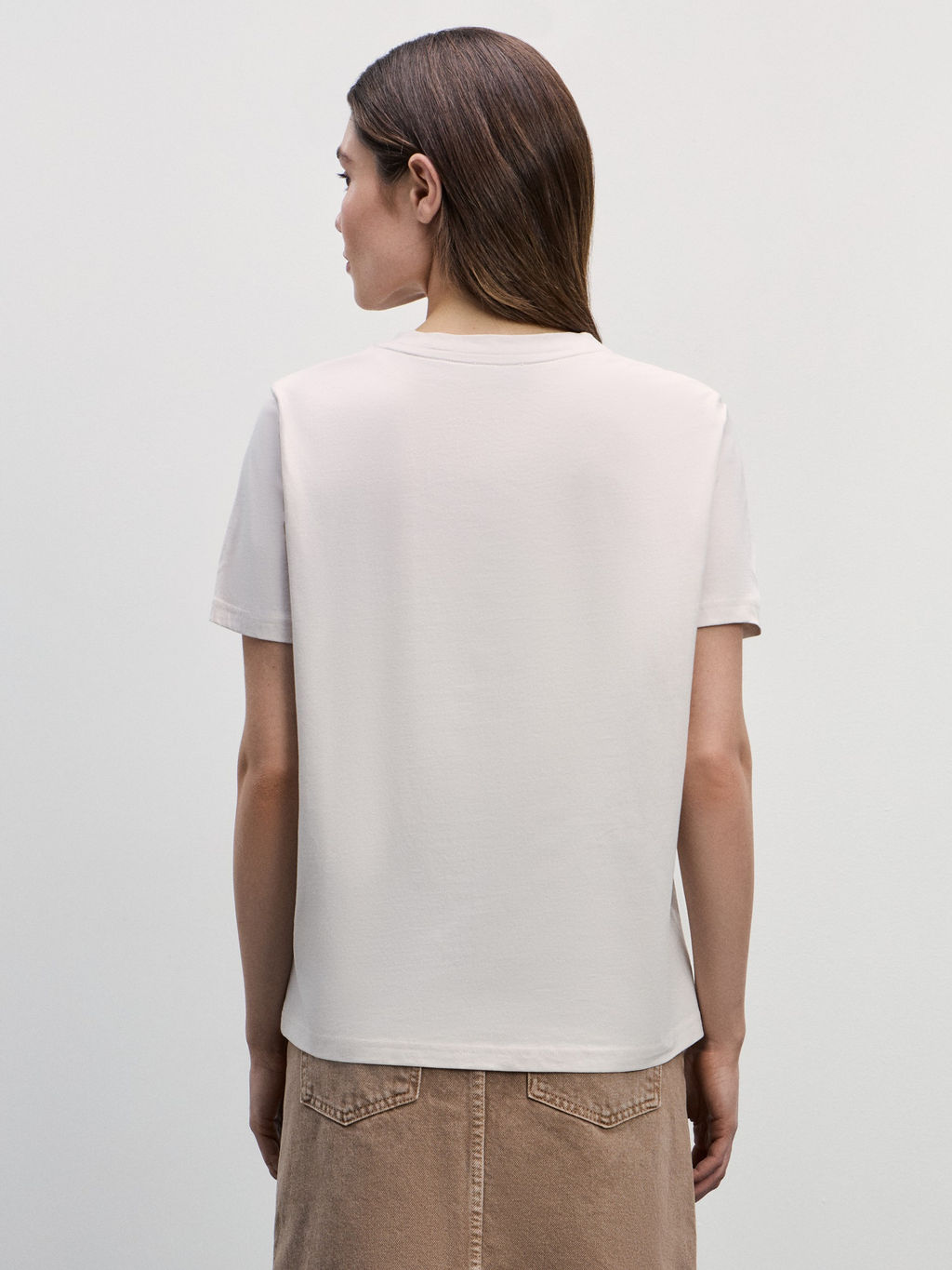 Футболка прямого кроя с принтом / Zarina  фото 5