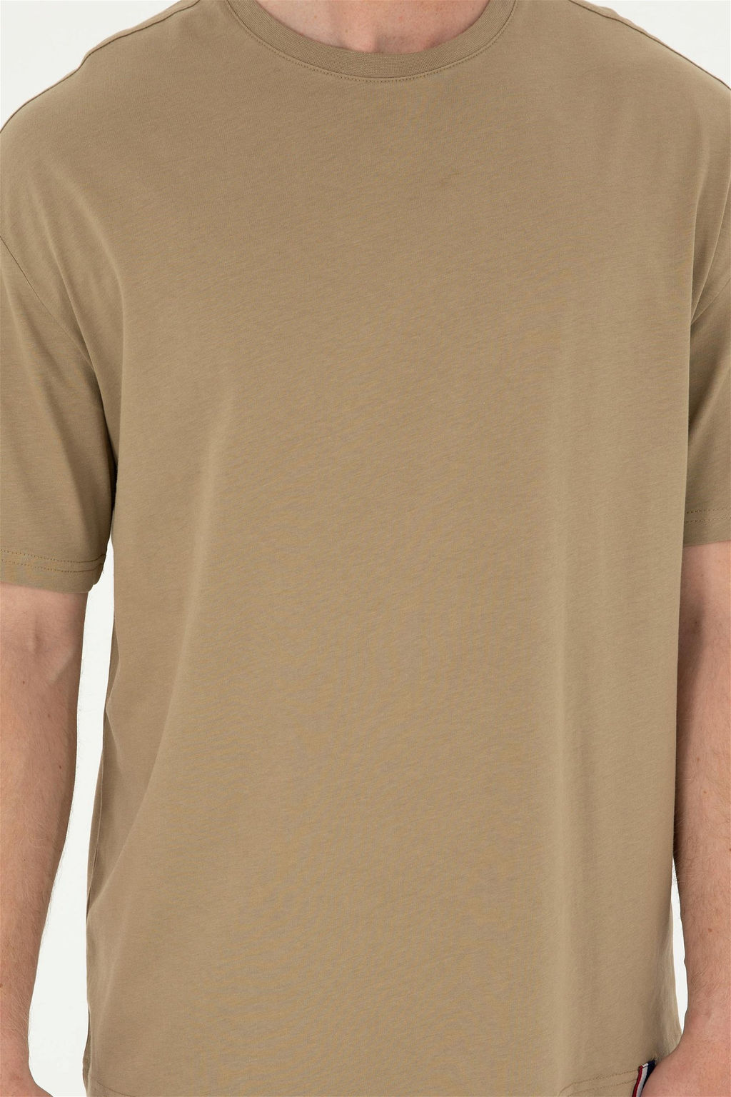 Футболка U.S. Polo Assn цвета хаки из хлопка  фото 13