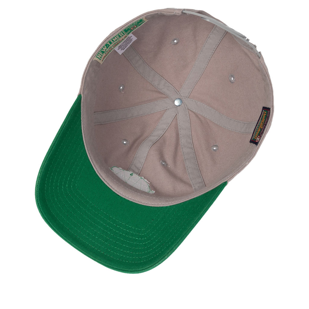 Бейсболка AMERICAN NEEDLE арт. SMU715A-OAO Oakland Oaks New Timer Slouch MILB (серый / зеленый)  фото 2